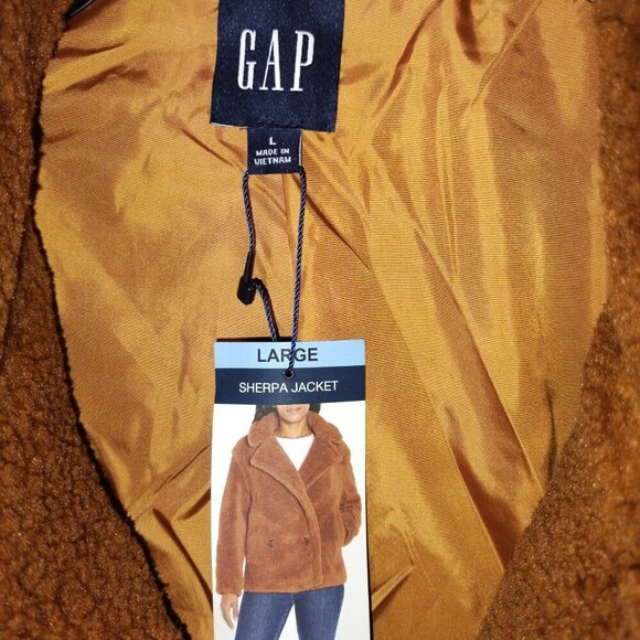 NWT Gap Sherpa Jacket in Argan Oil Brown. - Picture 5 of 7